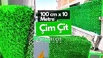 100 cm Yeşil Çim Tel ve Çim Çit Fiyatı Detayları